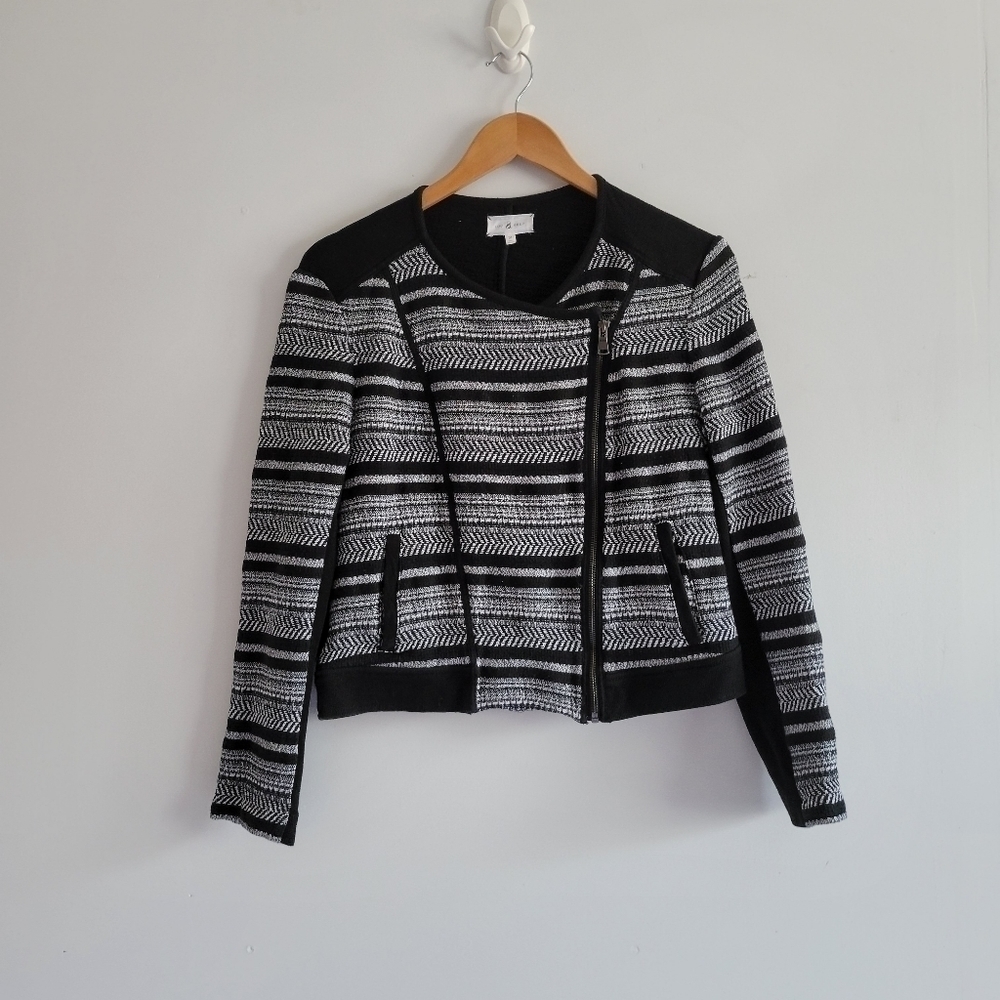 ☀️Lou and Grey Stripe Zip Up Jacket